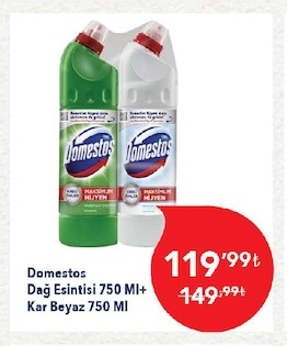 Domestos Dağ Esintisi 750 Ml+ Kar Beyaz 750 Ml