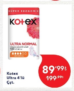 Kotex Ultra 4'Lü Çst