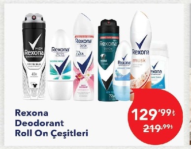 Rexona Deodorant Roll On Çeşitleri