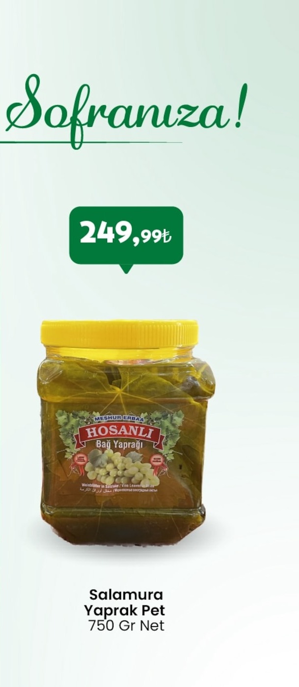 Salamura Yaprak Pet 750 Gr