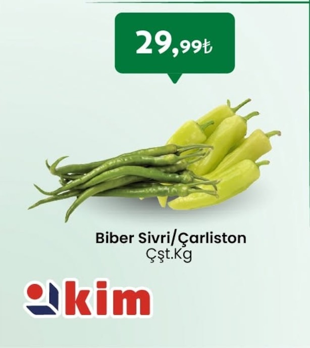 Biber Sivri/Çarliston Çşt.Kg