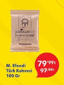 M. Efendi Türk Kahvesi 100 Gr