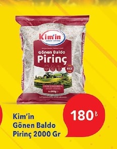 Kim'In Gönen Baldo Pirinç 2000 Gr