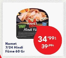 Namet 7/24 Hindi Füme 60 Gr