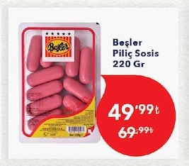 Beşler Piliç Sosis 220 Gr