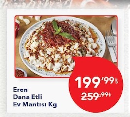 Eren Dana Etli Ev Mantisi Kg