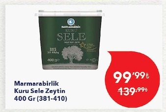 Marmarabirlik Kuru Sele Zeytin 400 Gr