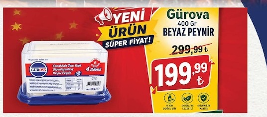 Gurova Beyaz Peynir 400G