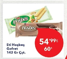 Eti Hoşbeş Gofret 142 Gr Çeşit