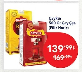 Çaykur Tiryaki Çay 500 Gr Çay Çst. (Filiz Hariç)
