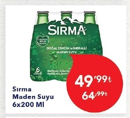 Sırma Maden Suyu 6X200 Ml