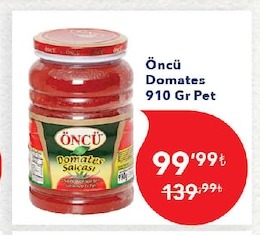 Öncü Domates 910 Gr