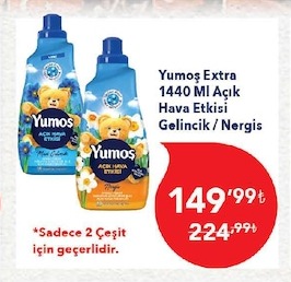 Yumoş Extra 1440 Ml Açık Hava Etkisi Gelinlik Nergis