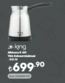 King Alaturka K-441 Türk Kahvesi Makinesi - 800 W
