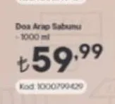 Doa Arap Sabunu 1000 Ml