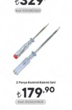 2 Parça Kontrol Kalemi Seti