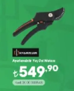 Aparatlıklı Yay Dal Makası