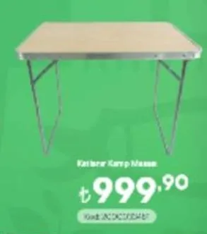 Katlanır Kamp Masası