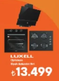 Luxell Optimum Siyah Ankastre Seti