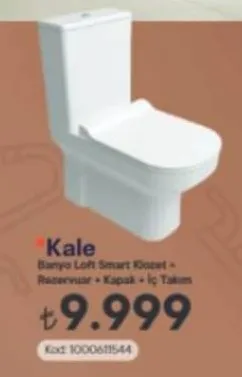 Kale Banyo Loft Smart Klozet + Rezervuar + Kapak + Iç Takım