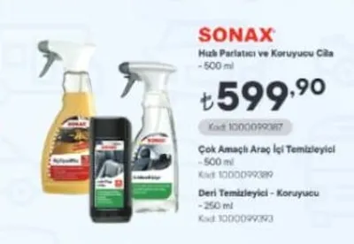 Sonax Hızlı Parlatıcı Ve Koruyucu Cila 500 Ml