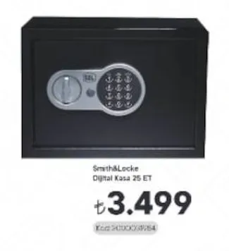 Smith&Locke Dijital Kasa 25 Et