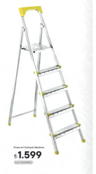 Provera 4+1 Galvaniz Merdiven