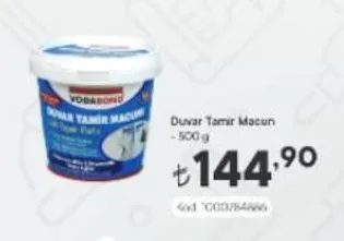Duvar Tamir Macun 500 G