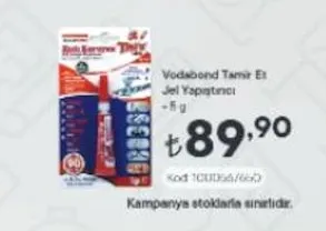 Vodabond Tamir Et Jel Yapıştırıcı 5 G
