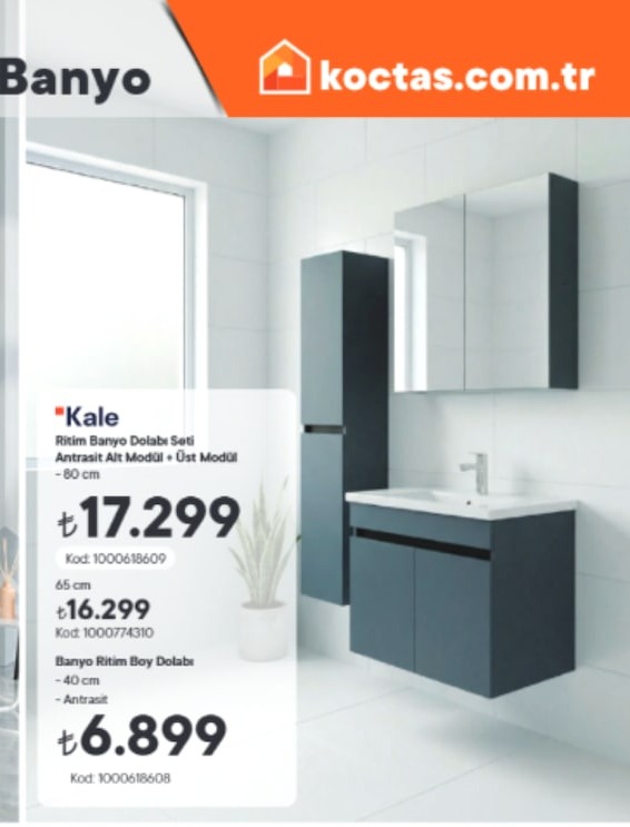 Kale Ritim Banyo Dolabı Seti