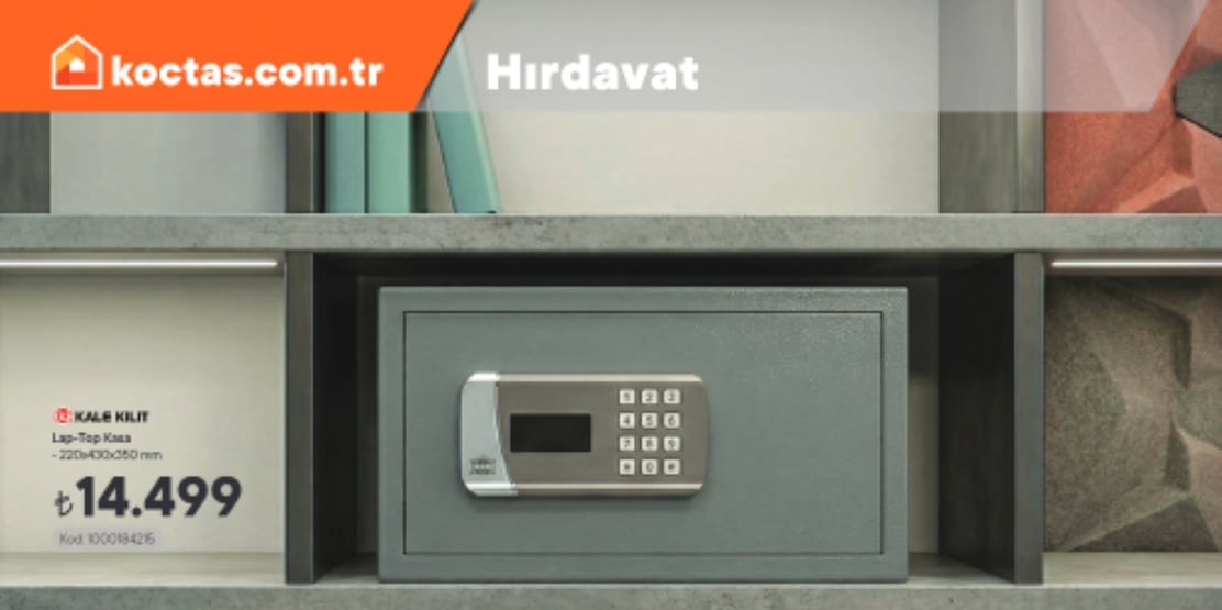 Kale Kilit Lap-Top Kasa