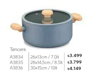 Tencere A3834 26X13Cm / 7.0Lt