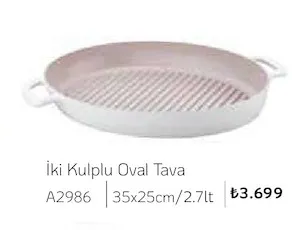 İki Kulplu Oval Tava