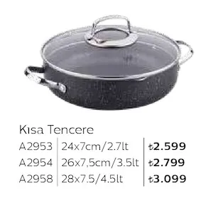 Kısa Tencere A2953 24X7Cm/2.7Lt