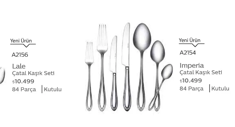 Lale Çatal Kaşık Seti
