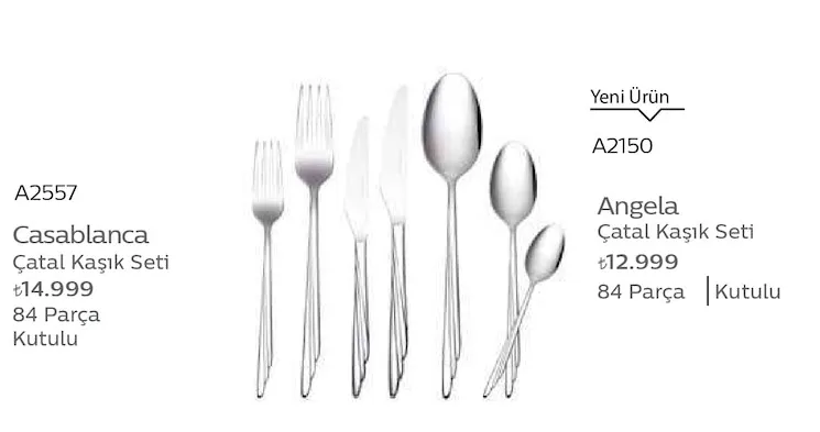 Casablanca Çatal Kaşık Seti 84 Parça