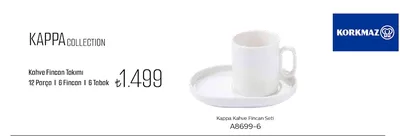 Korkmaz Kappa Collection Kahve Fincan Takımı 12 Parça