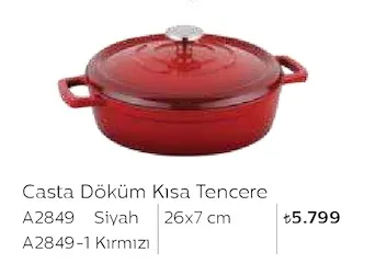 Casta Döküm Kısa Tencere