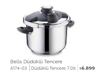 Bella Düdüklü Tencere 7.0Lt