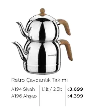 Retro Çaydanlık Takımı