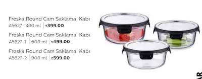 Freska Round Cam Saklama Kabı A5627 400 Ml