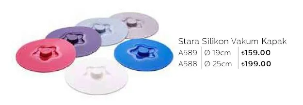 Stara Silikon Vakum Kapak Ø 19Cm