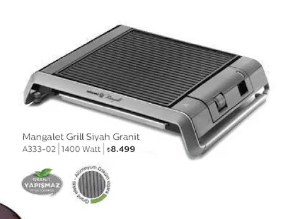 Korkmaz Mangalet Grill Siyah Granit A333-02