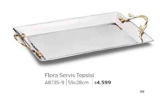 Flora Servis Tepsisi A8735-9 55X28Cm