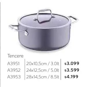 Tencere 20X10,5Cm / 3.0Lt