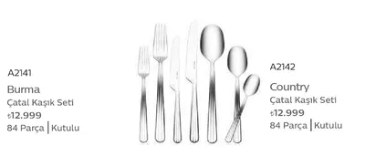 Burma Çatal Kaşık Seti