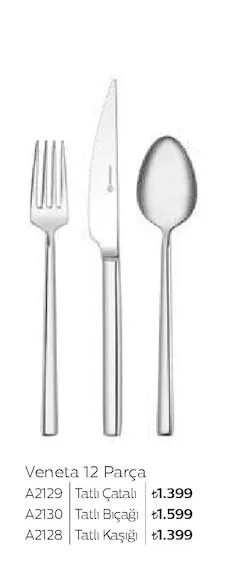 Veneta 12 Parça Tatlı Çatalı