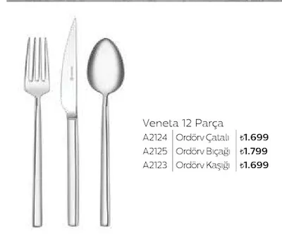 Veneta 12 Parça Ordörv Çatalı