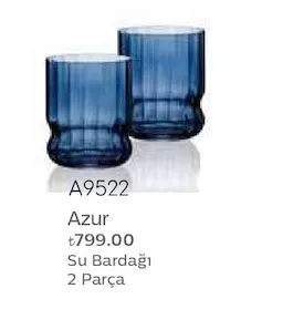 Azur Su Bardağı 2 Parça