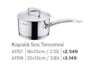 Kapaklı Sos Tenceresi A1157 16X10Cm / 2.0Lt